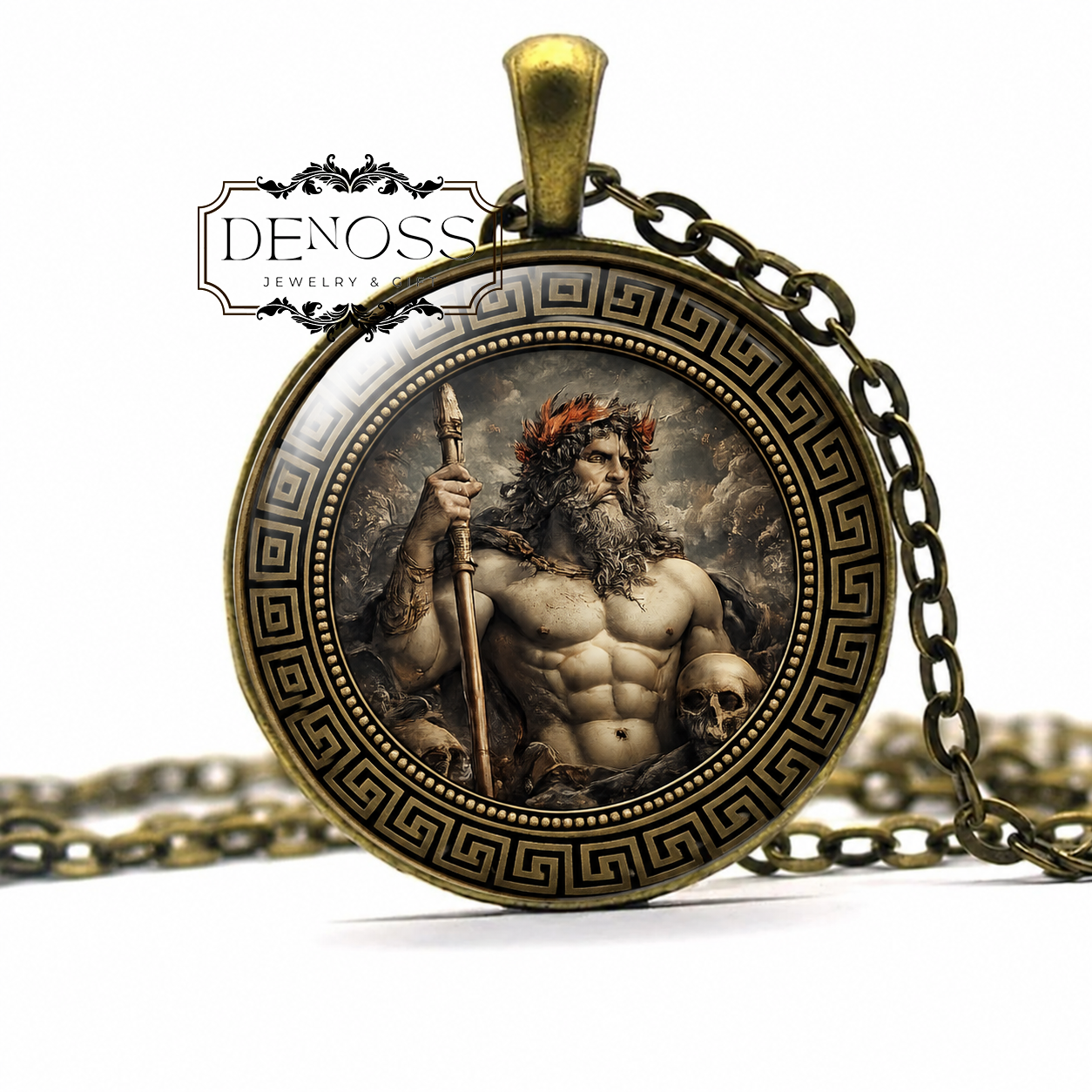 PLUTO Necklace,God of the Underworld,Ruler of the Dead,Afterlife,Wealth,Roman Mythology