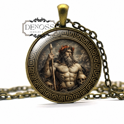 PLUTO Necklace,God of the Underworld,Ruler of the Dead,Afterlife,Wealth,Roman Mythology