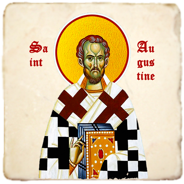 St.Augustine Icon,Men Saints,Marble Icon,Handmade,Prayer gift,Christian Icon