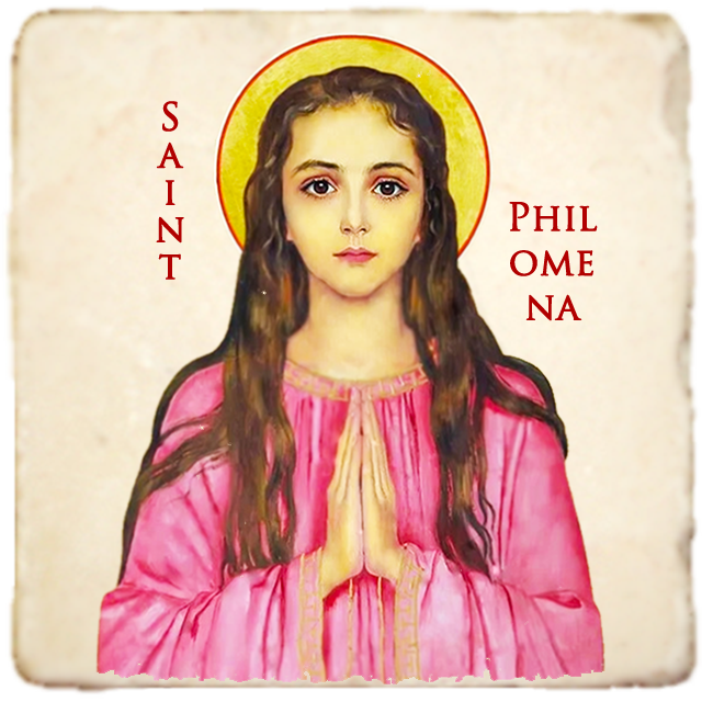 St.Philomena Icon,Women Saint,Marble Icon,Handmade,Prayer gift,Christian Icon