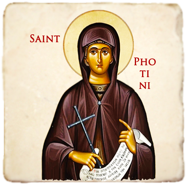 St.Photini Icon,Women Saint,Marble Icon,Handmade,Prayer gift,Christian Icon