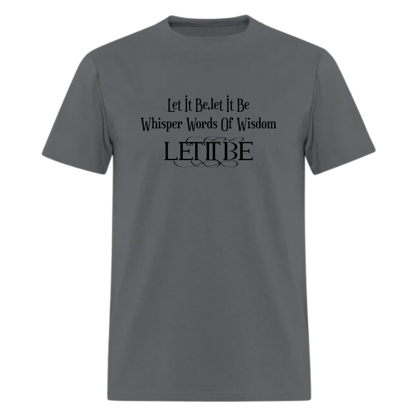 The Beatles Tshirt,Let it Be Lyrics, Music Tshirt