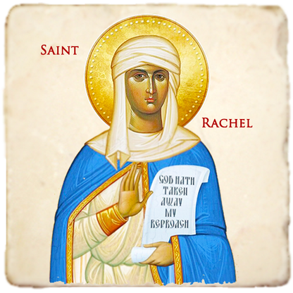St.Rachel Icon,Women Saint,Marble Icon,Handmade,Prayer gift,Christian Icon