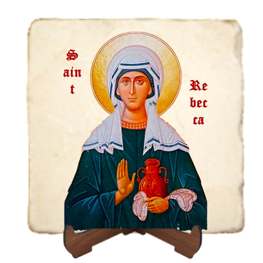 St.Rebecca Icon,Women Saint,Marble Icon,Handmade,Prayer gift,Christian Icon