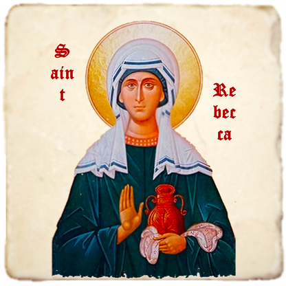 St.Rebecca Icon,Women Saint,Marble Icon,Handmade,Prayer gift,Christian Icon