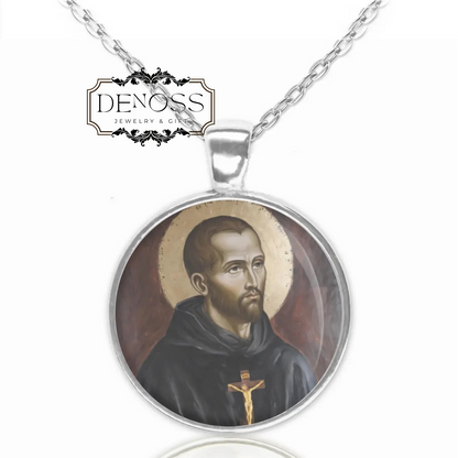 Saint John of God Necklace,patron saint of love,loyalty,friendships,and authors
