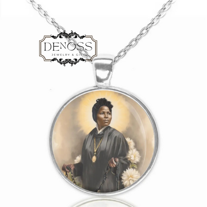 Saint Josephine Bakhita,Catholic Religious Necklac,Medal Pendant