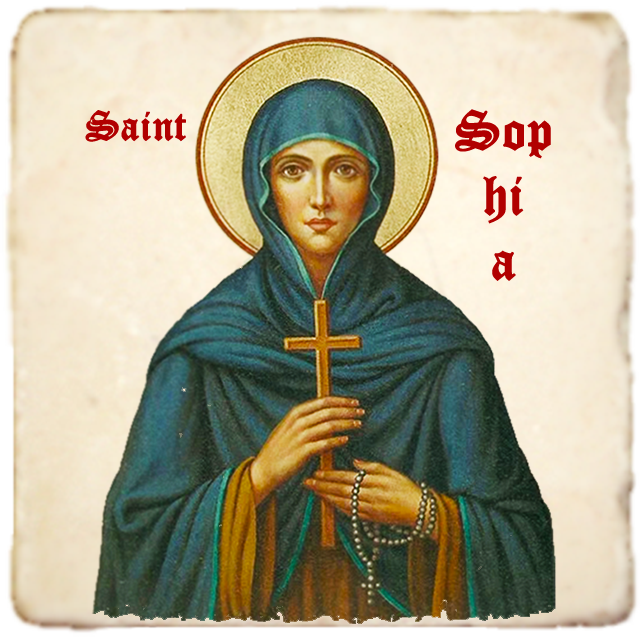 St.Sophia Icon,Women Saint,Marble Icon,Handmade,Prayer gift,Christian Icon
