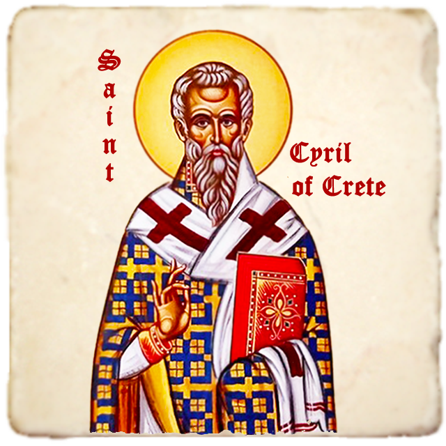 St.Cyril of Crete Icon,Men Saints,Marble Icon,Handmade,Prayer gift,Christian Icon