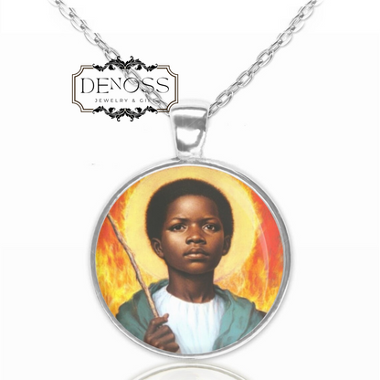 Saint Kizito Catholic Pendant Religious Necklace,African Saint