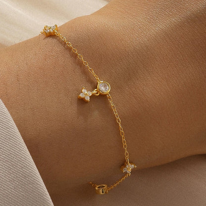 Crystal Gold Bracelet Fine Jewelry