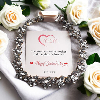 Dainty Statement Crystal Gold-Silver Choker Necklace