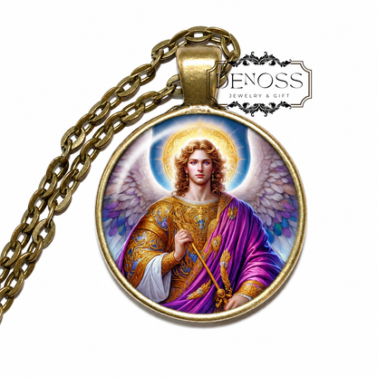 ARCHANGEL JEGUDIEL Necklace,Archangel of Divine Reward and Responsibility,Praise of God,Diligence in Work,Divine Justice