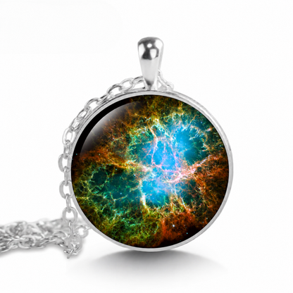 Crab Nebula necklace,Celestial jewelry,galaxy jewelry,stargazer gift,astronomer gift,space photo necklace