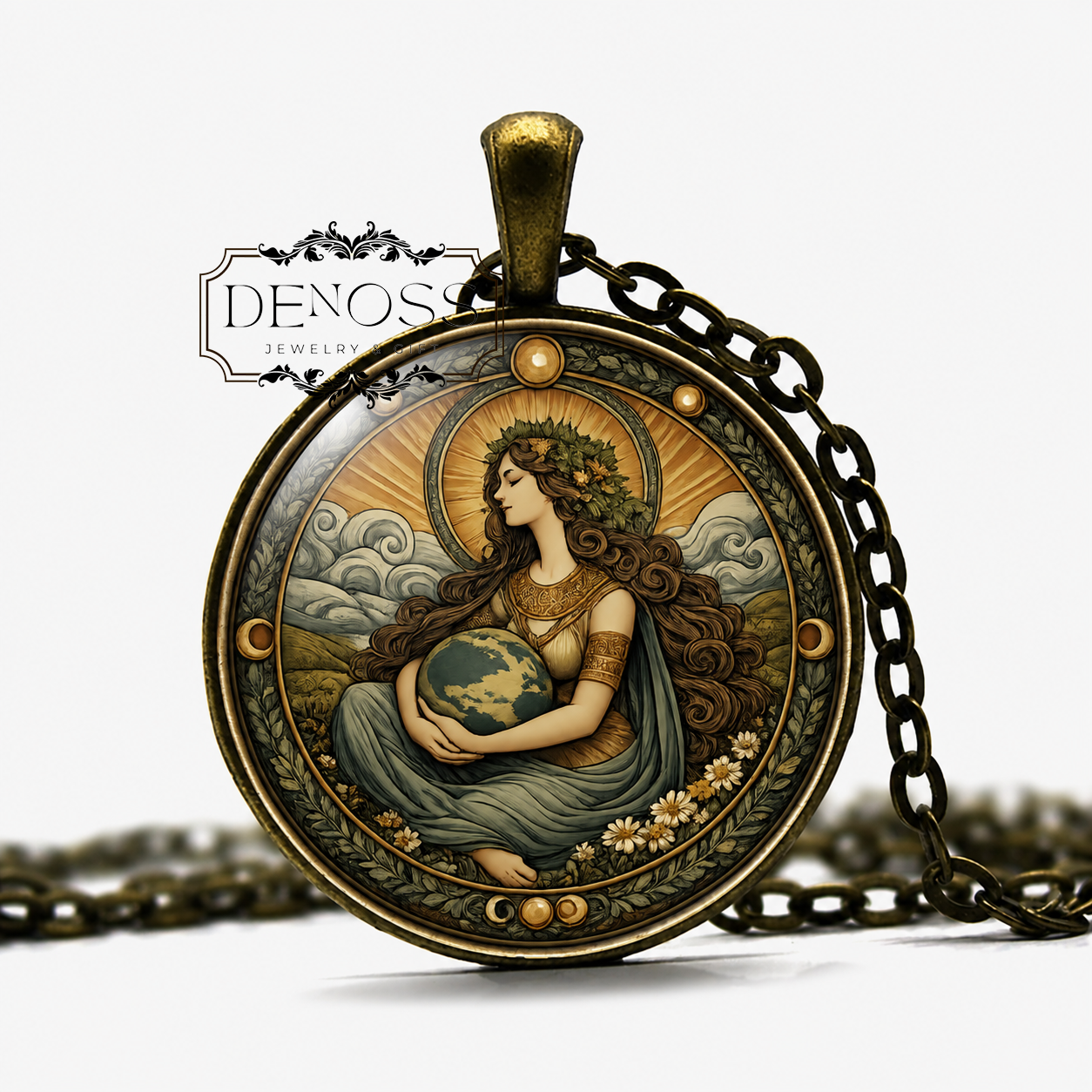 DANU Celtic Necklace,Fertility,Celtic,Mother Goddess,Tuatha Dé Danann,Wisdom,Water,Wealth,Abundance,Earth,Winds,Knowledge
