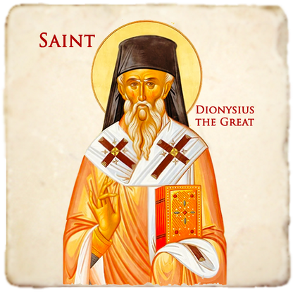 St.Dionysius the Great Icon,Men Saints,Marble Icon,Handmade,Prayer gift,Christian Icon