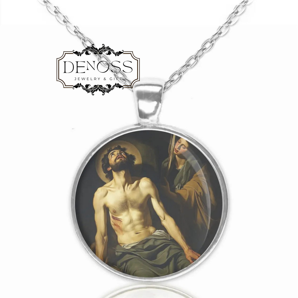 Saint Lazarus Necklace,Lazarus of Bethany Pendant,Saint Lazare