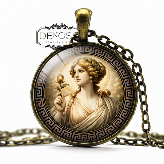 SPES Necklace,Goddess of Hope,Roman Mythology,Promise of a Brighter Future