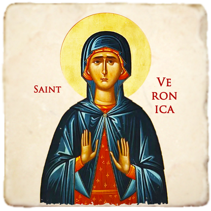 St.Veronica saint of photographers,and laundry workers Icon,Women Saint,Marble Icon,Handmade,Prayer gift,Christian Icon