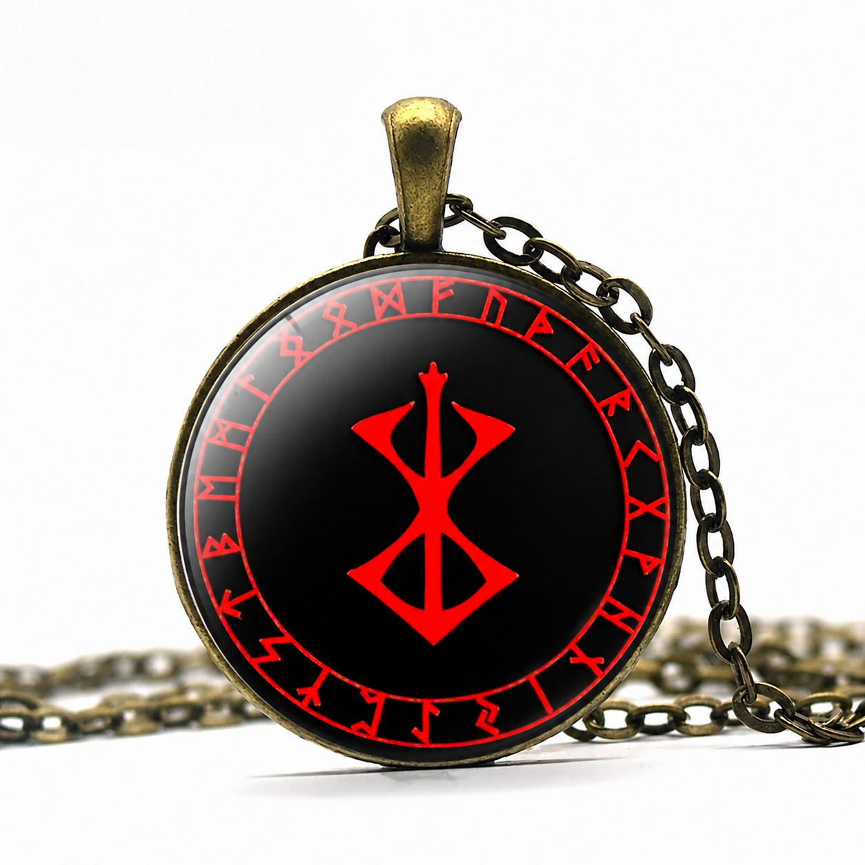 Berserker Rune Symbol Necklace,Berserker Rune Pendant,Nordic Logo Emblem,Norse Amulet,Talisman Jewelry,Viking Beserker Rune Gift