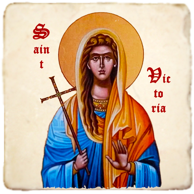 St.Victoria Icon,Women Saint,Marble Icon,Handmade,Prayer gift,Christian Icon