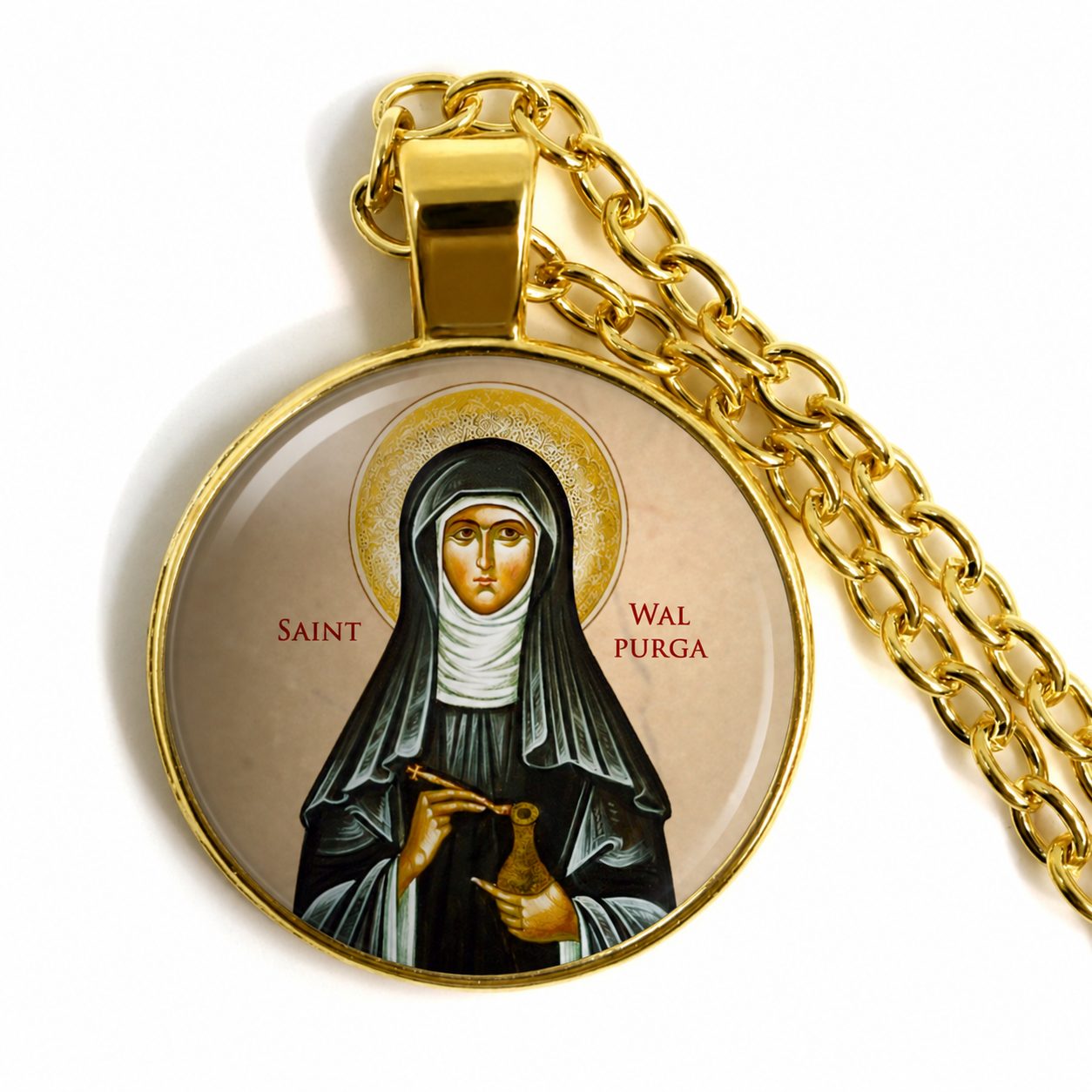 Saint Walburga of Germany Necklace