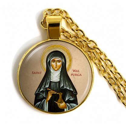 Saint Walburga of Germany Necklace