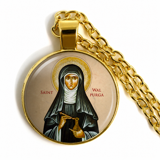 Saint Walburga of Germany Necklace