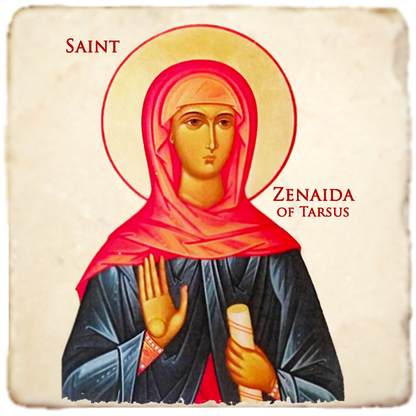 St.Zenaida Icon,Women Saint,Marble Icon,Handmade,Prayer gift,Christian Icon