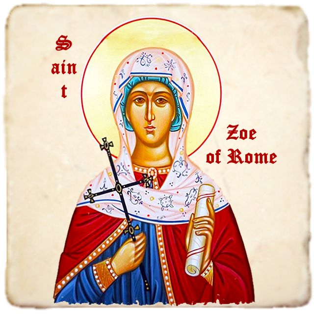 St.Zoe of Rome Icon,Women Saint,Marble Icon,Handmade,Prayer gift,Christian Icon