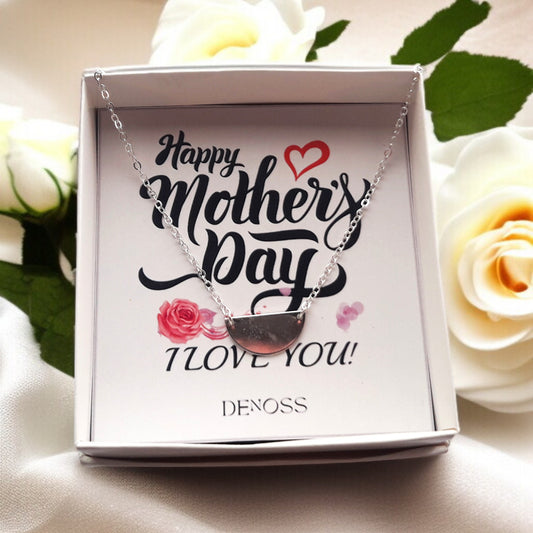 Half Moon Gold-Silver Necklace