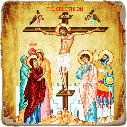 Crucifixion Icon,Marble Icon,Handmade,Prayer gift,Christian Icon