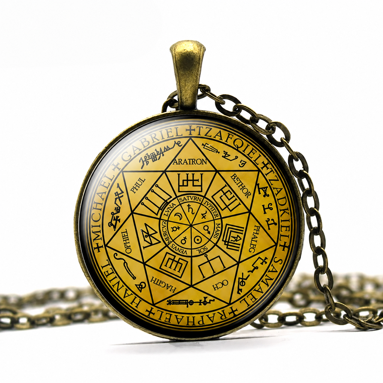 Seals of the Seven Archangels Pendant Necklace,Seals of Solomon,Talisman of Archangels Seal, Sigil of Archangels
