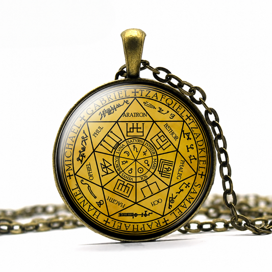 Seals of the Seven Archangels Pendant Necklace,Seals of Solomon,Talisman of Archangels Seal, Sigil of Archangels