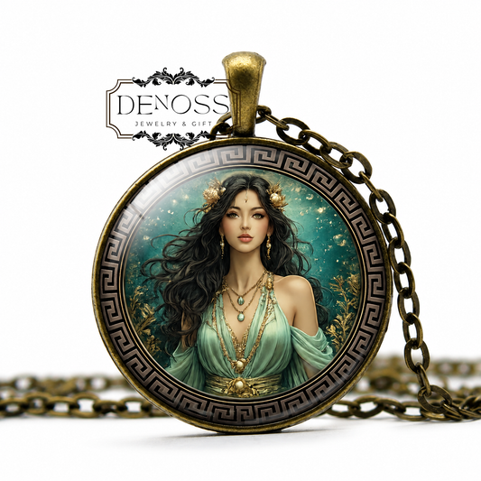 THETIS Necklace,Goddess of the Sea,Nereid,Shape-shifting,Mother of Achilles,Trojan War,Greek,Divine Power