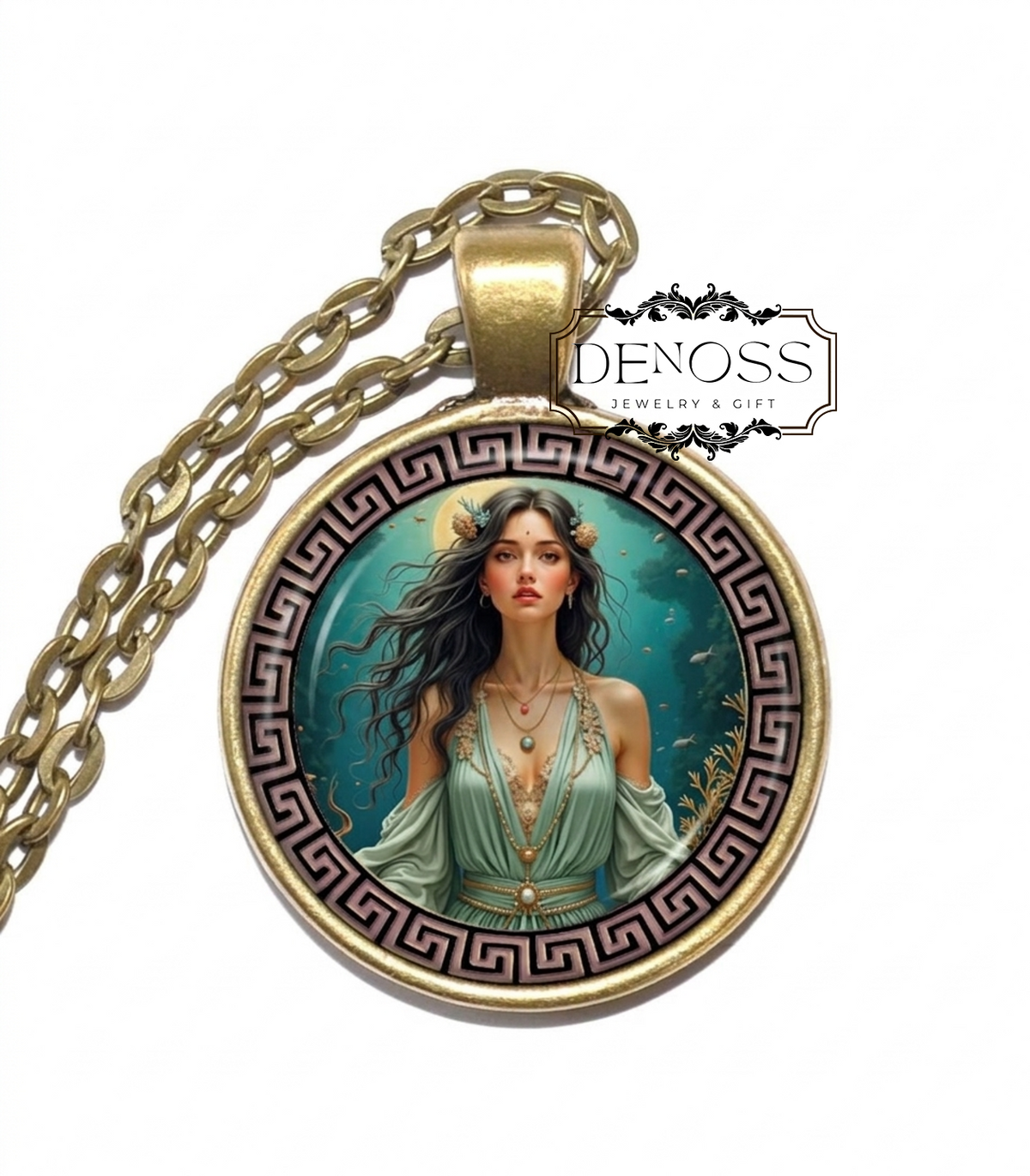THETIS Necklace,Goddess of the Sea,Nereid,Shape-shifting,Mother of Achilles,Trojan War,Greek,Divine Power