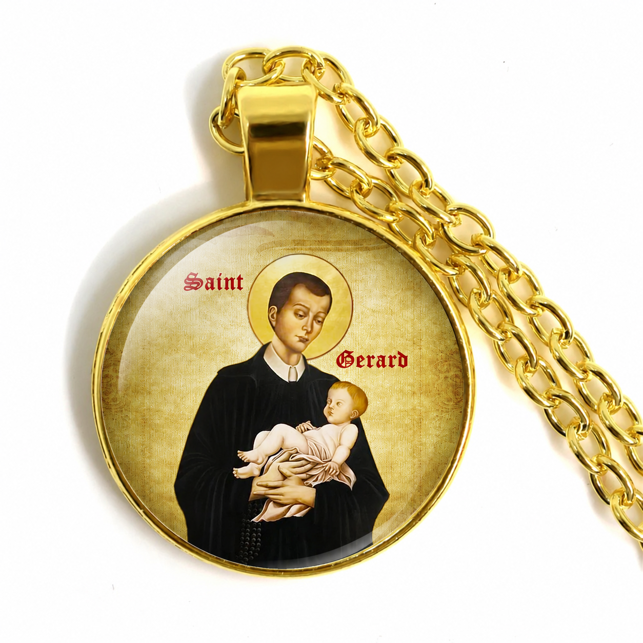 Saint Gerard Saint of Fertility Necklace