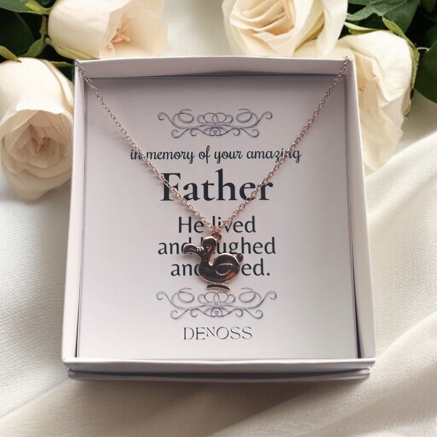 Duck Dodo Gold-Silver Necklace