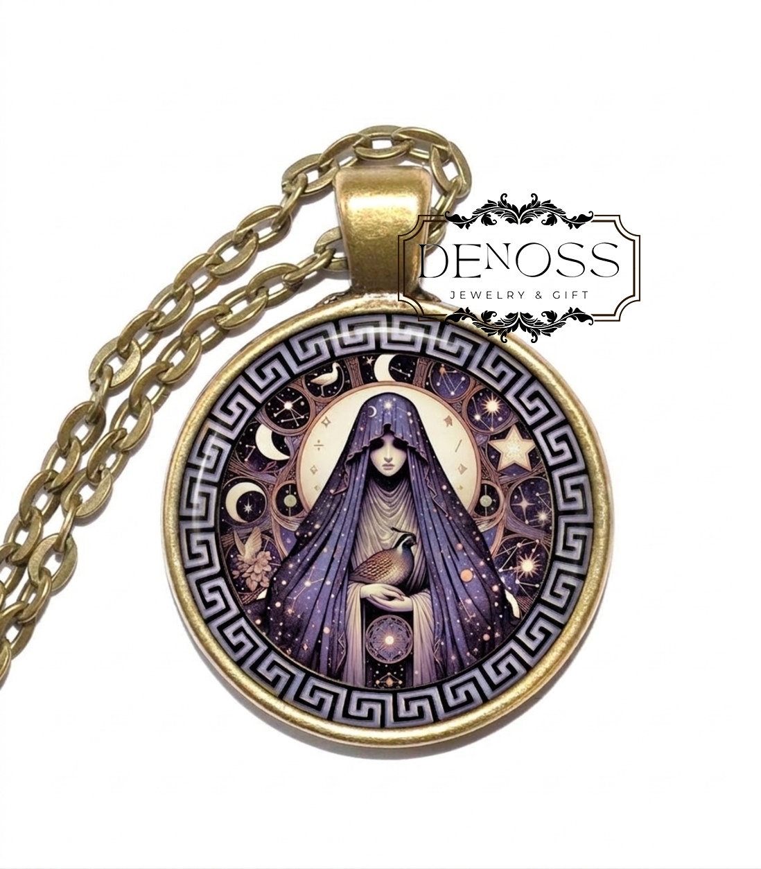 ASTERIA Necklace,Goddess of Stars,Goddess of Prophetic Dreams,Goddess of Night Divination,Goddess of Oracles,Titan,Greek