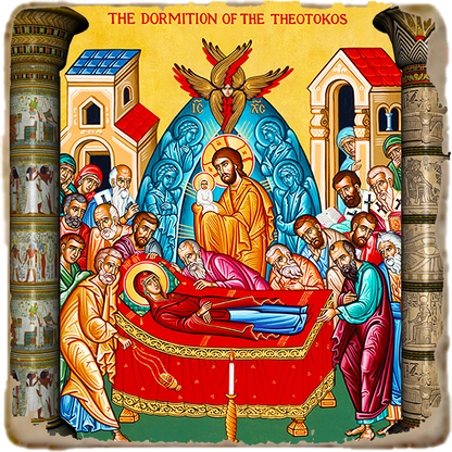 Dormition of Mary Icon,Marble Icon,Handmade,Prayer gift,Christian Icon