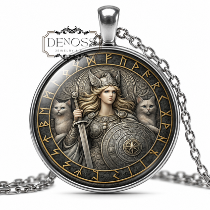 FREYA Necklace,Norse,Goddess of Fertility,Goddess of Love,Goddess of Beauty,Goddess of War,Vikings,Leader of the Valkyries