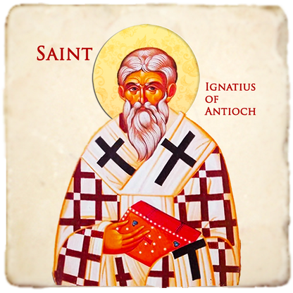 St.Ignatius of Antioch Icon,Men Saints,Marble Icon,Handmade,Prayer gift,Christian Icon
