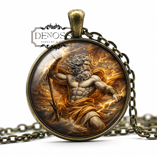 ZELUS Necklace,God of Zeal,God of Rivalry,God of Intense Enthusiasm,Fervent Drive,Competitive Spirit,Greek Mythology