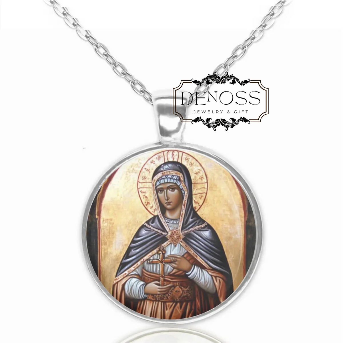 Saint Priscilla  Prisca,Patron Saint Medal Pendant Necklace