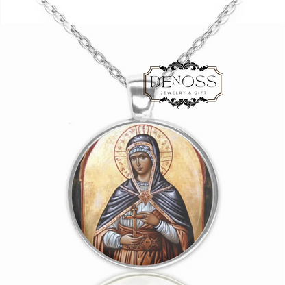 Saint Priscilla  Prisca,Patron Saint Medal Pendant Necklace