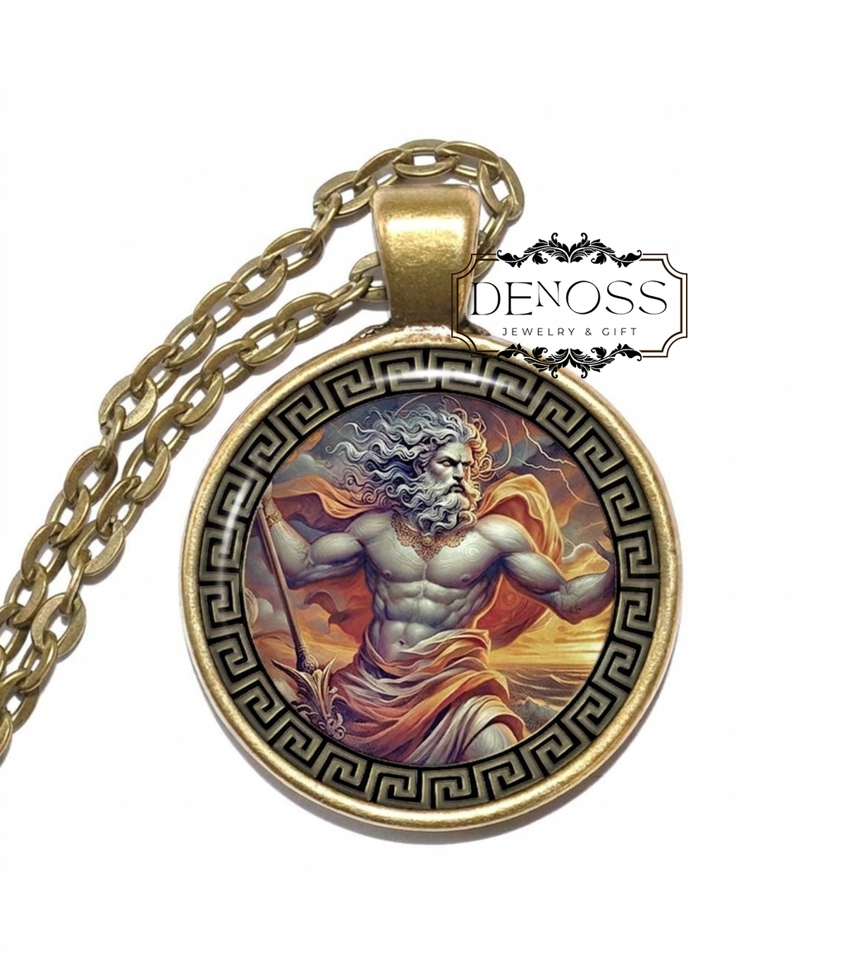 ZELUS Necklace,God of Zeal,God of Rivalry,God of Intense Enthusiasm,Fervent Drive,Competitive Spirit,Greek, Mythology