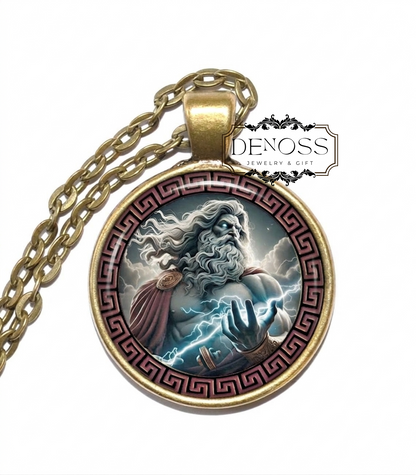ZEUS Necklace,King of the Gods,God of the Sky,God of Thunder,God of Law and Order,God of Destiny and fate,Roman,Mythology