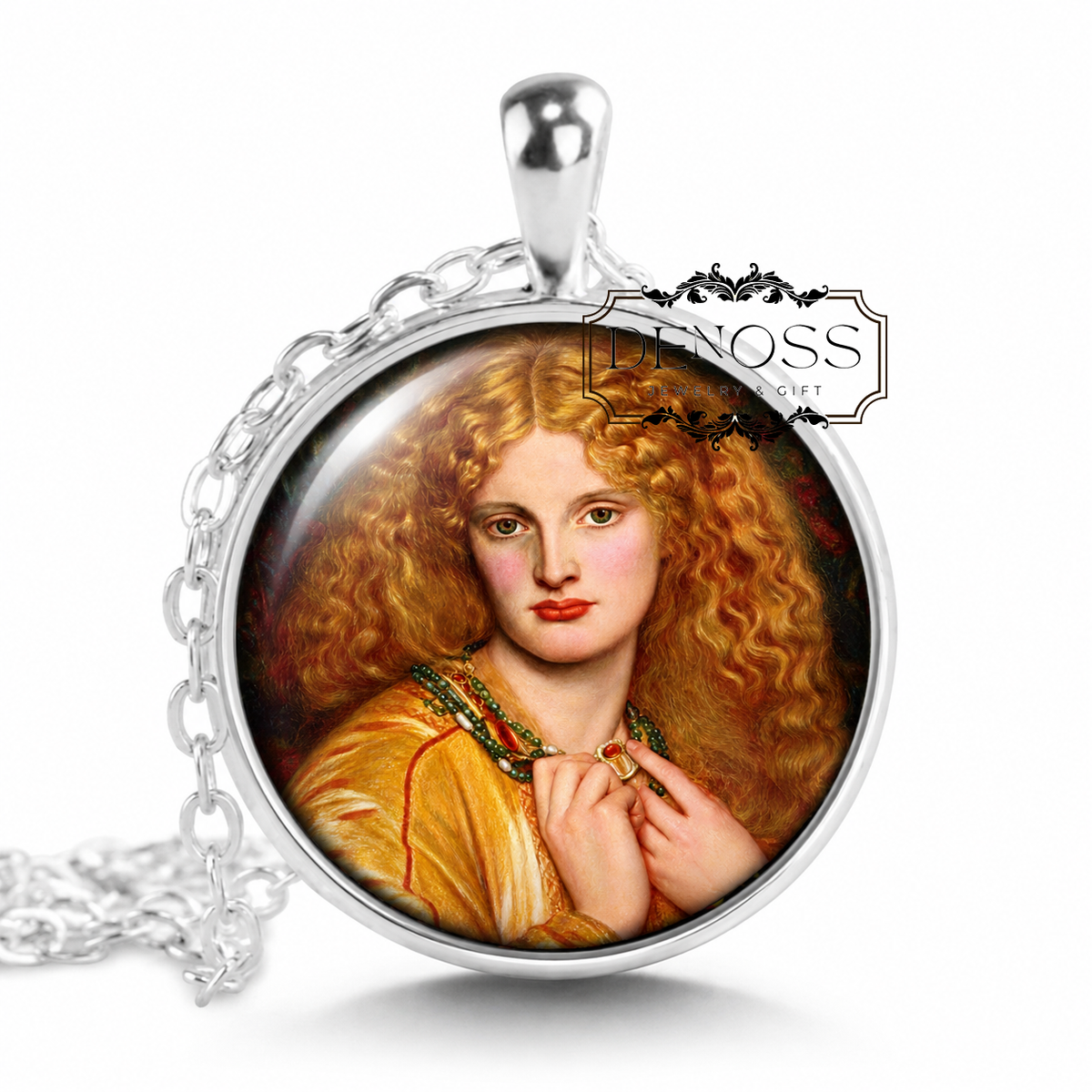 Helen of Troy necklace,Dante Gabriel Rossetti Art Jewellery,Pre-Raph Gift