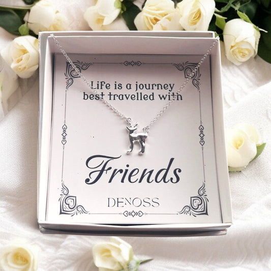 Cute Deer Silver Necklace