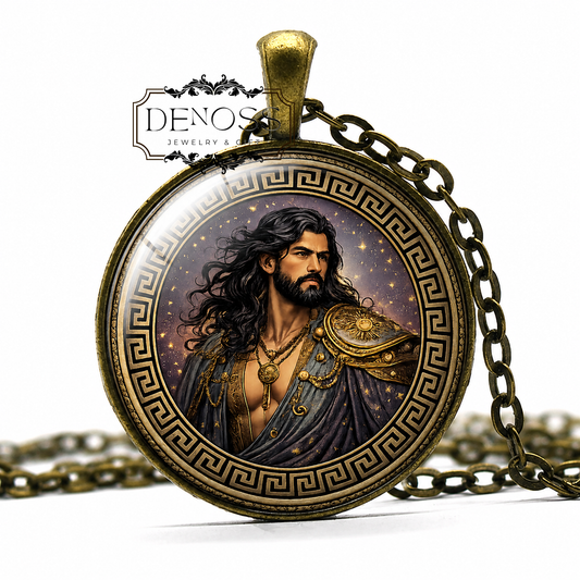 ASTRAEUS Necklace,Titan of the Dusk Sky,Titan of the Stars,Titan of the Winds,Bridging Day and Night,Greek Mythology - Denoss